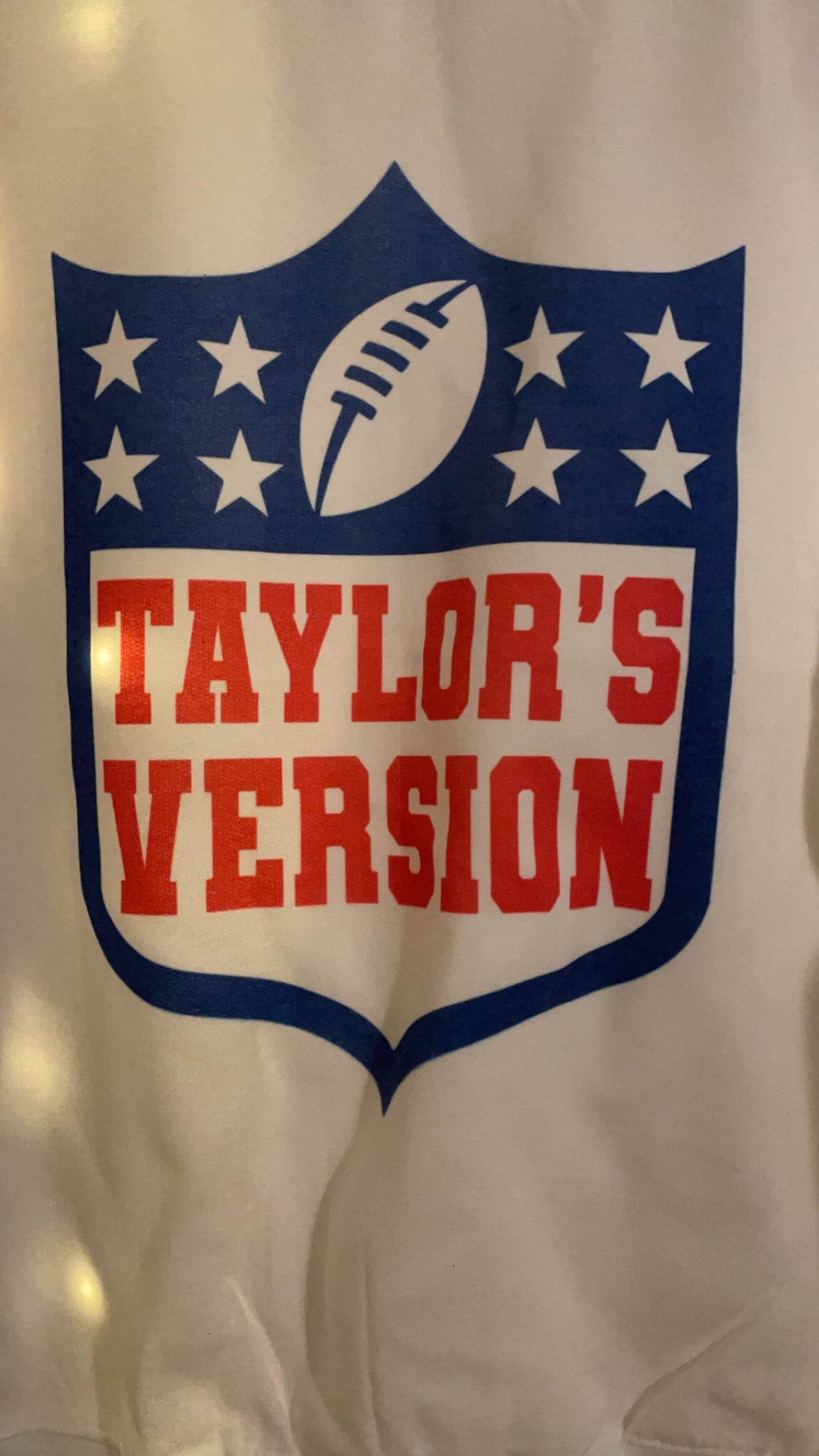 Taylor's Version Crewneck Pullover White NFL