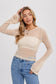 Bell Sleeves Pointelle Pullover in Cream