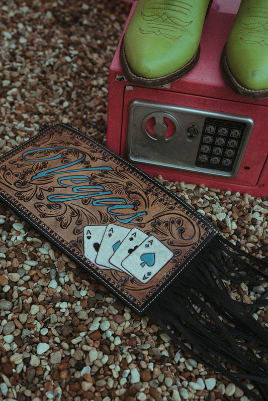 Turquoise Vegas Clutch Wristlet