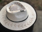 Sunflower and Vine Hand Burned Felt Rancher Hat PACK OF 4