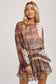 Scarf Print Autumn Romper