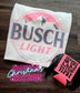 Pink Busch Light Graphic Tee