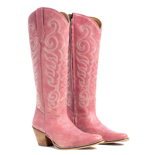 Nalejandra Boots in Pink