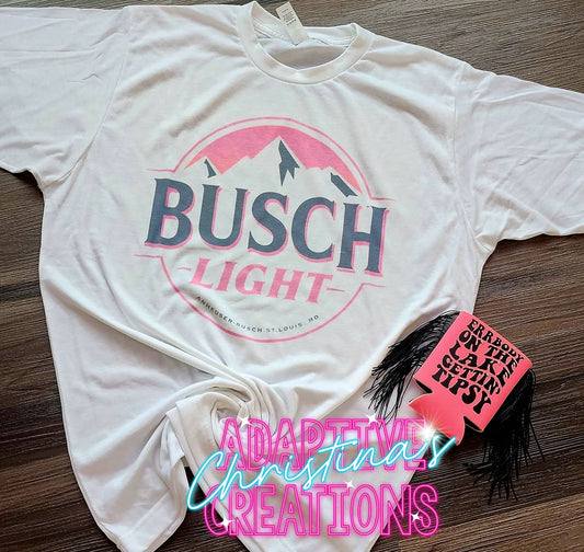 Pink Busch Light Graphic Tee