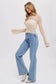 Bell Sleeves Pointelle Pullover in Cream