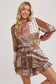 Scarf Print Autumn Romper
