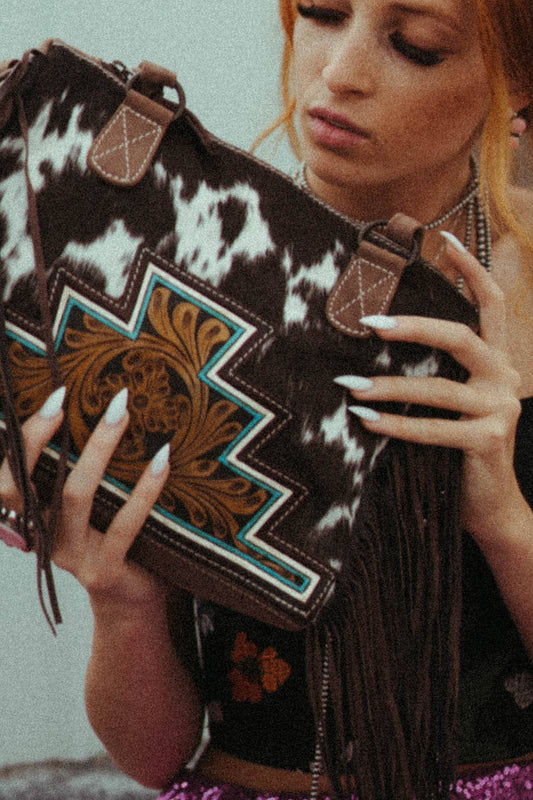 The Brabus Cowhide Tooled Purse