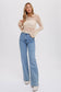 Bell Sleeves Pointelle Pullover in Cream