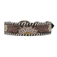 Hand-Tooled Leather Daisy Floral Dog Collar