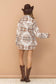 Jacquard Aztec Western Shirt Jacket