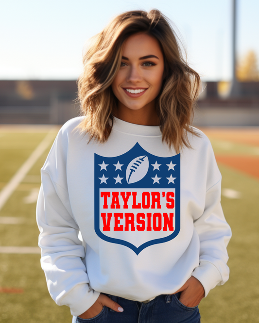 Taylor's Version Crewneck Pullover White NFL