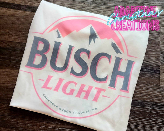 Pink Busch Light Graphic Tee