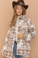 Jacquard Aztec Western Shirt Jacket