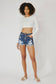 Women's Kancan Distressed High Waisted Shorts - Dark